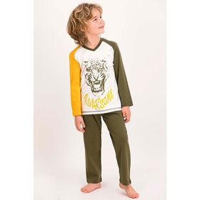 RolyPoly Krem Erkek Çocuk Pijama Takımı