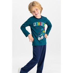 RolyPoly Mavi Erkek Çocuk Pijama Takımı
