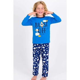 RolyPoly Mavi Erkek Çocuk Pijama Takımı