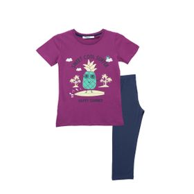 RolyPoly Mor Kız Çocuk Pijama Takımı