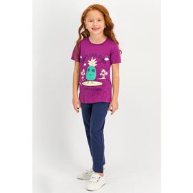 RolyPoly Mor Kız Çocuk Pijama Takımı
