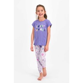 RolyPoly Mor Kız Çocuk Pijama Takımı