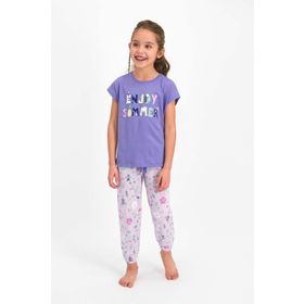 RolyPoly Mor Kız Çocuk Pijama Takımı