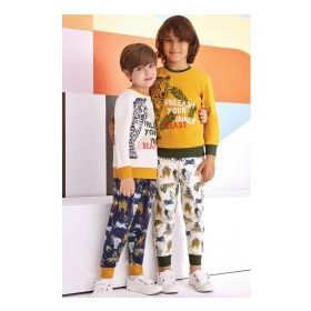 RolyPoly Sarı Erkek Çocuk Pijama Takımı