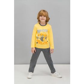 RolyPoly Sarı Erkek Çocuk Pijama Takımı