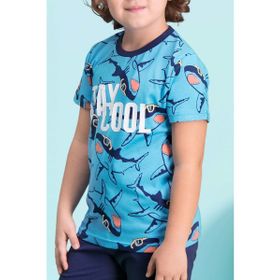 RolyPoly Stay Cool Turkuaz Erkek Çocuk Pijama Takımı