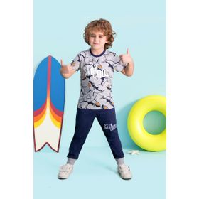 RolyPoly Stay Cool Turkuaz Erkek Çocuk Pijama Takımı