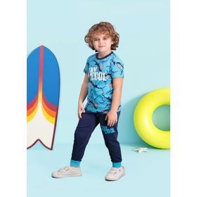 RolyPoly Stay Cool Turkuaz Erkek Çocuk Pijama Takımı