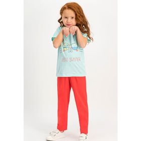 RolyPoly Yeşil Kız Çocuk Pijama Takımı