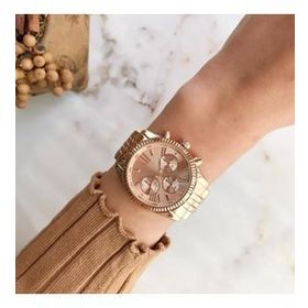 Roma Rakam Kasa Detaylı Rose Gold Kadın Kol Saati