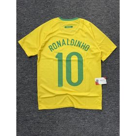 Ronaldinho 10 Brezilya 2010 Sarı Nostalji Forması