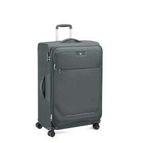 Roncato Joy Trolley Expandable Ant Büyük Boy Antrasit Çekçekli Kumaş Valiz