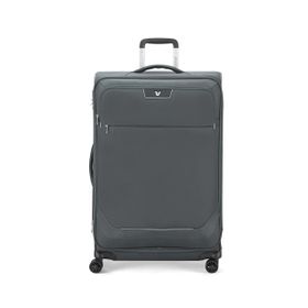 Roncato Joy Trolley Expandable Ant Büyük Boy Antrasit Çekçekli Kumaş Valiz