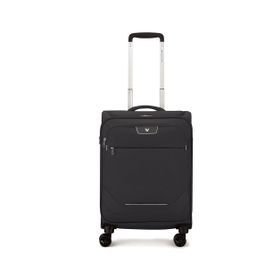 Roncato Joy Trolley Expandable Nero Kabin Boy Siyah Çekçekli Kumaş Valiz