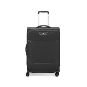Roncato Joy Trolley Expandable Nero Orta Boy Siyah Çekçekli Kumaş Valiz
