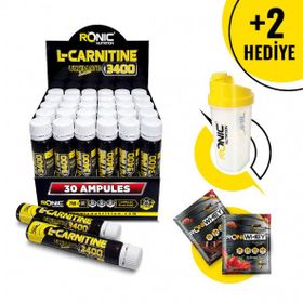 Ronic Nutrition L-Carnitine Karnitin 30'lu Ampul Yağ Yakıcı
