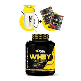 Ronic Nutrition Ultimate Whey Çikolata Aromalı 2270 gr + 2 Adet Protein Tozu