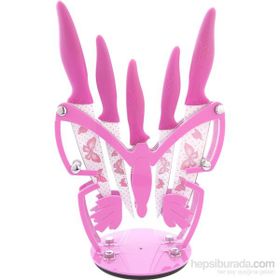 Rooc Kb-1505 Kelebek Pembe Bıçak Seti