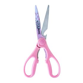 Rooc KS-012 Pembe Desenli Mutfak Makası