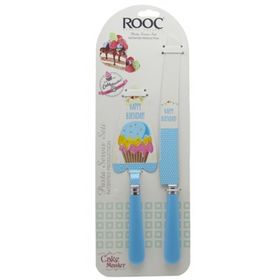 Rooc Pembe 2'li Pasta Bıçak Seti