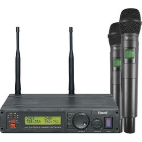 Roof R 1200 El 2 Kanal Çift El UHF Telsiz Mikrofon