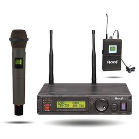 Roof R-1200E-Y UHF Kablosuz El ve Yaka Mikrofonu