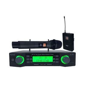 Roof R-203 1 El 1 Yaka 2 Kanal UHF Kablosuz Telsiz Mikrofon