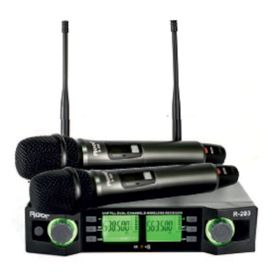 Roof R-203 2 Kanallı UHF 2 Yaka Kablosuz Telsiz Mikrofon
