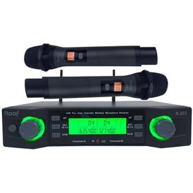 Roof R-203 2 Kanallı UHF 2 Yaka Kablosuz Telsiz Mikrofon