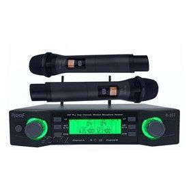 Roof R 203 E-E UHF Kablosuz 2'li İki Kanallı El Mikrofonu