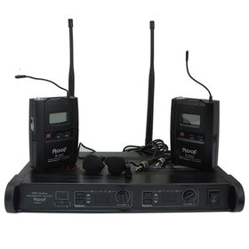 Roof R-920 2 Yaka 2 Kanal UHF Telsiz Mikrofon