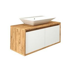 Roomart 2 Kapaklı Lavabolu Asma 100 cm Banyo Dolabı