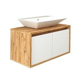 Roomart 2 Kapaklı Lavabolu Asma 85 cm Banyo Dolabı