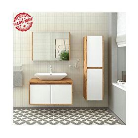 Roomart Lavabolu 85 cm Boy Dolaplı Banyo Dolabı