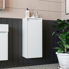 Roomart Suntalam 70 x 25 cm Mat Beyaz Banyo Boy Dolabı