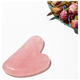 Root Aromaterapi Pembe Kuvars Kalp Gua Sha