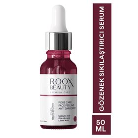 Roox Beauty 50 ml Aha Bha Gözenek Sıkılaştırıcı ve Cilt Eşitleyici Yüz Peeling Serumu