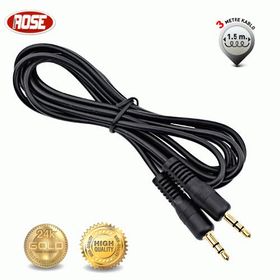 Rose 3.5 mm Gold 3 m Stereo Jaklı Ses Kablosu