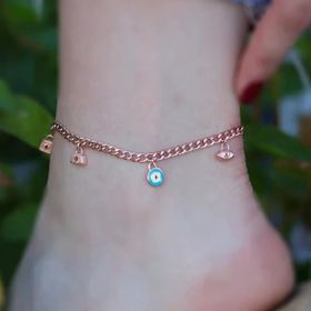Rose Gold Kaplama Gümüş Dilek Halhal