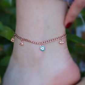 Rose Gold Kaplama Gümüş Dilek Halhal