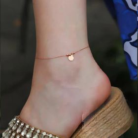 Rose Gold Kaplama Yarım Elma Figürlü Dorika Gümüş Halhal