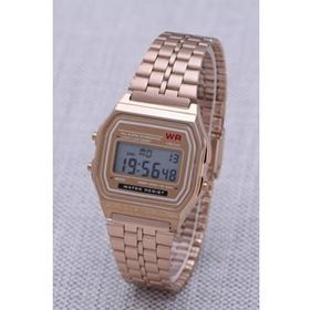 Rose Renk Retro Minimal Çelik Hasır Kordon Unisex Kadın Kol Saati ST-303939