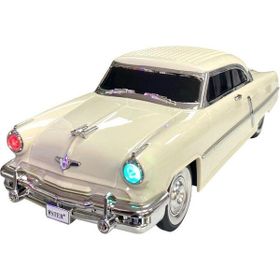 Rose WS-1957 Araba Görünümlü Taşınabilir Şarjlı Bej Bluetooth Hoparlör