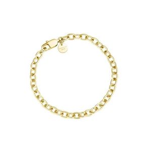 Rosefield JBOCG.J593 Oval Zincir Bağlantı Altın Renkli Çelik Bileklik