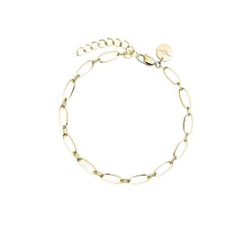 Rosefield JBOLG.J540 Oval Altın Renkli Çelik Bileklik