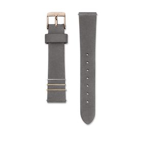 Rosefield WEGRS.S142 Koyu Gri 16 mm Deri Kayış