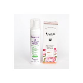 Rosense 250 ml Gülbirlik Doğal Gülsuyu + 200 ml Temizleme Köpüğü