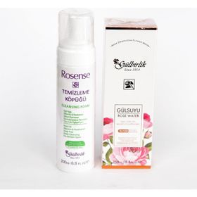 Rosense 250 ml Gülbirlik Doğal Gülsuyu + 200 ml Temizleme Köpüğü