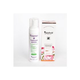 Rosense 250 ml Gülbirlik Doğal Gülsuyu + 200 ml Temizleme Köpüğü