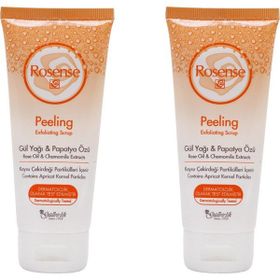 Rosense 2x100 ml Gül Yağı ve Papatya Özlü Peeling